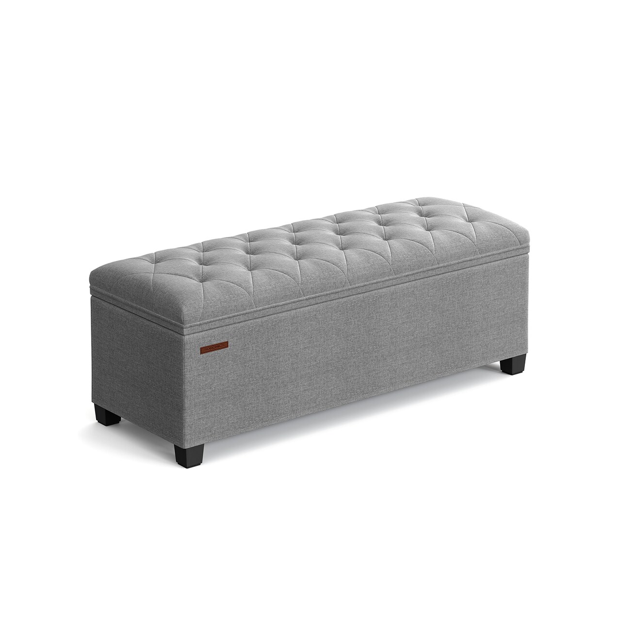 Extra Wide Storage Ottoman Bench with Seat Cushion, Multi Purpose Storage Chest for Blankets Clothes and Home Organization Use